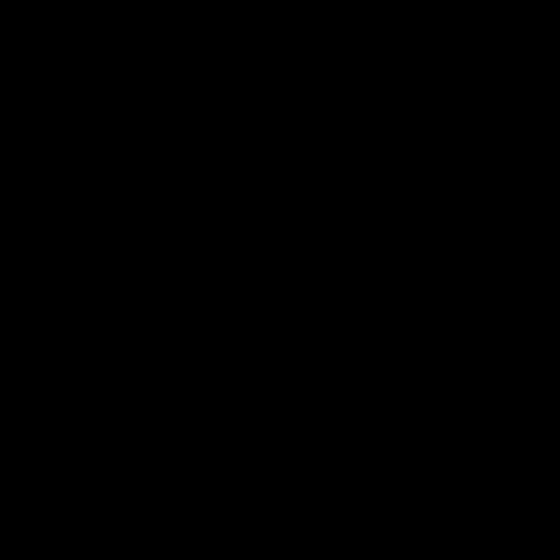 Black vector image of recycling symbol with three arrows in triangle